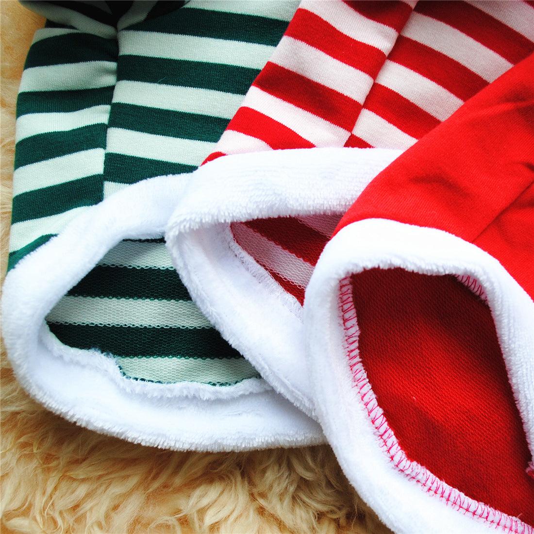 Festive Furry Border Christmas Dog Dress