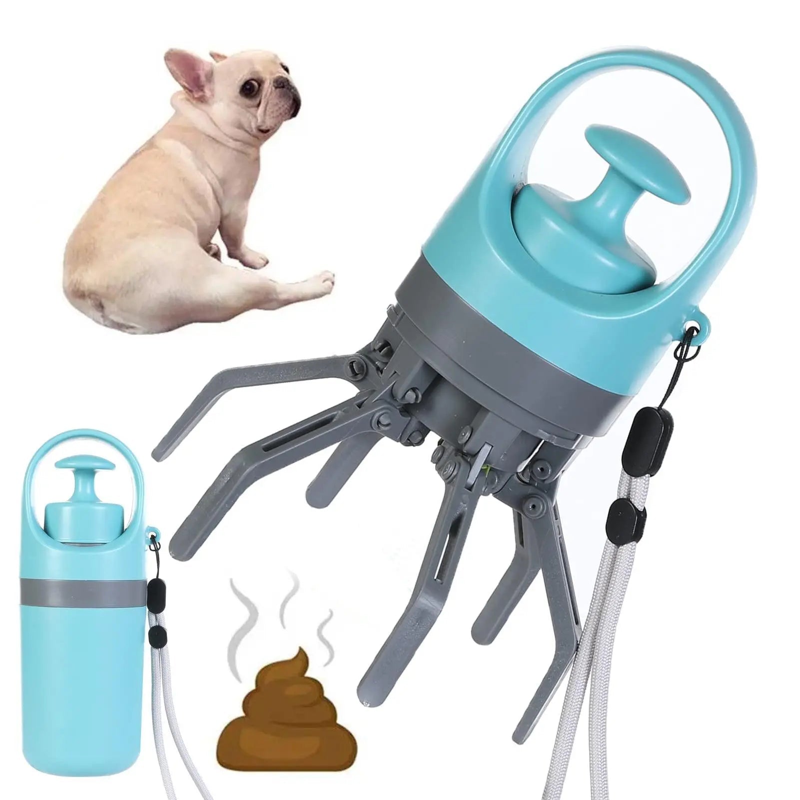 Dog Pooper Scooper With Built-in Poop Bag
