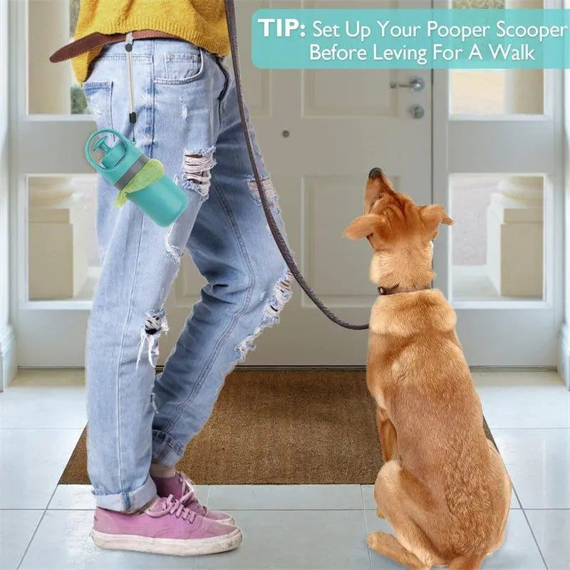 Dog Pooper Scooper With Built-in Poop Bag