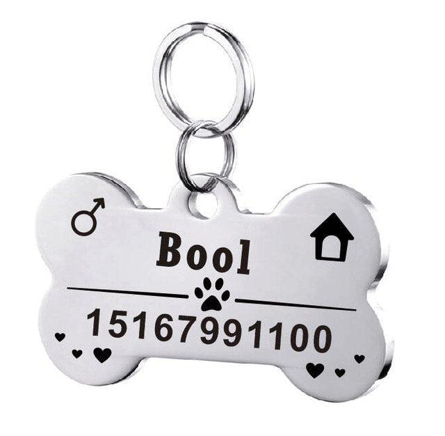 Custom Engraved Stainless Steel Pet Id Tag