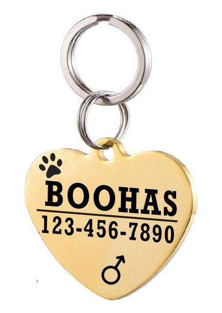 Custom Engraved Stainless Steel Pet Id Tag