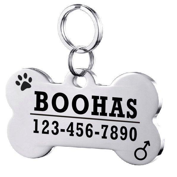 Custom Engraved Stainless Steel Pet Id Tag