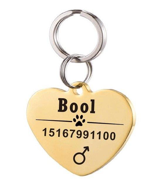Custom Engraved Stainless Steel Pet Id Tag