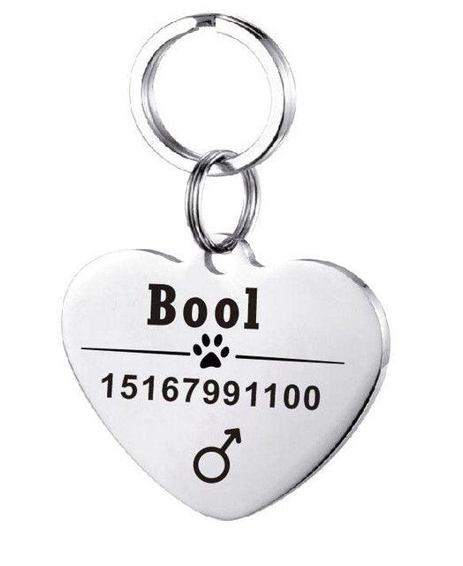 Custom Engraved Stainless Steel Pet Id Tag