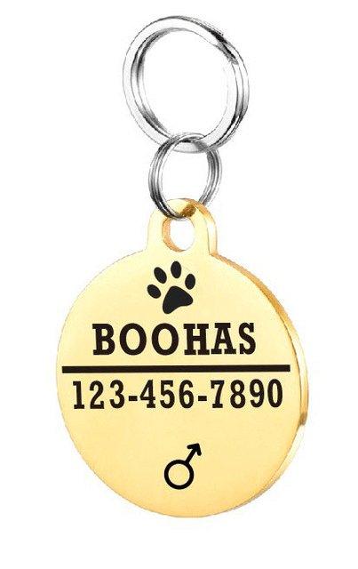 Custom Engraved Stainless Steel Pet Id Tag