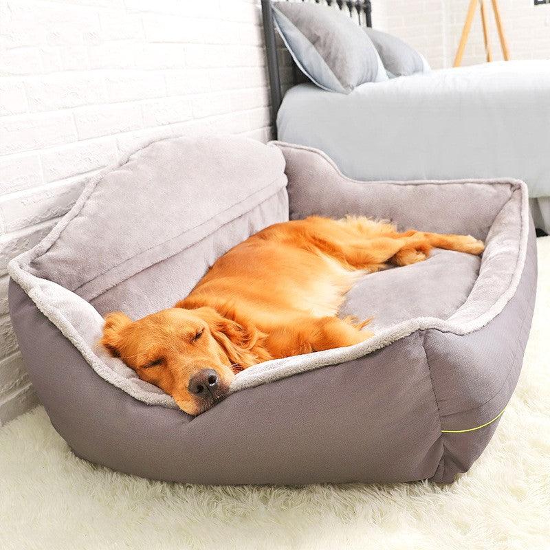 Luxury Pet Haven: Plush Polyester Sofa Bed For Dogs