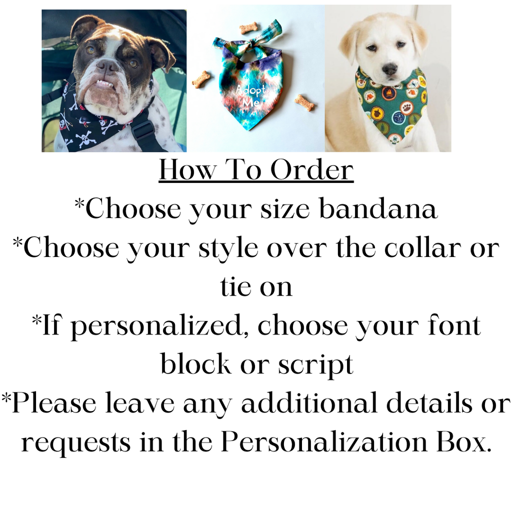 Cow Print Dog Bandana