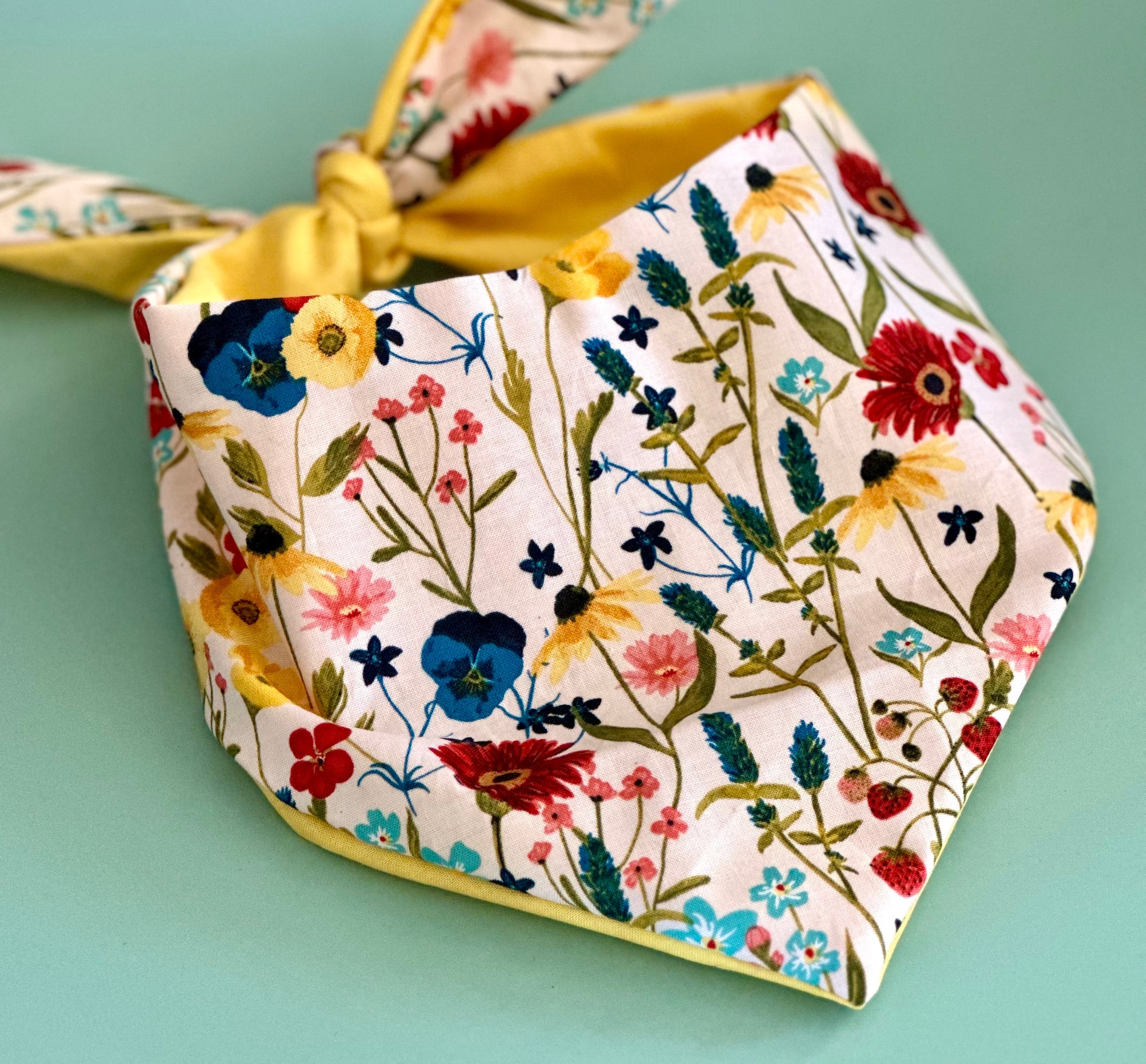 Spring Flowers Dog Bandana New Arrivals
