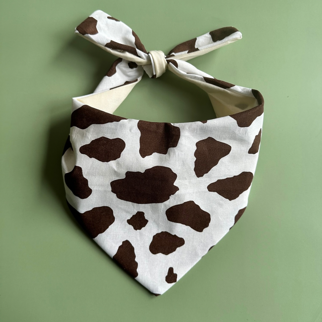 Cow Print Dog Bandana