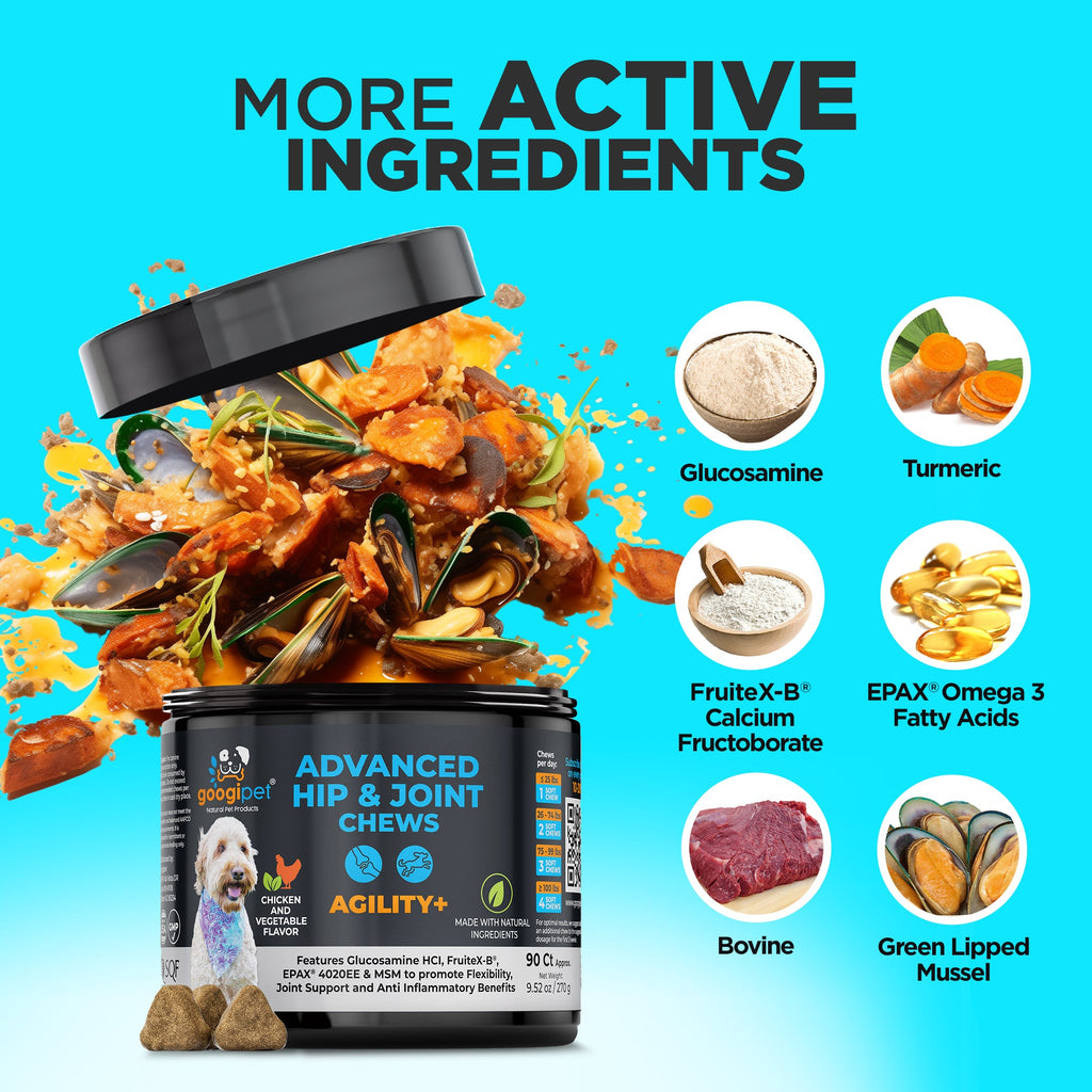 Agility+ Advanced Hip and Joint Chews for Dogs