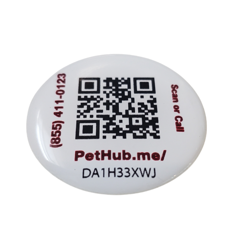 PetHub QR Pet ID Sticker – Upgrade Any Tag + Backup Pet Protection