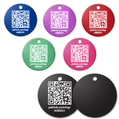 PetHub QR Pet ID Tag – Classic Aluminum