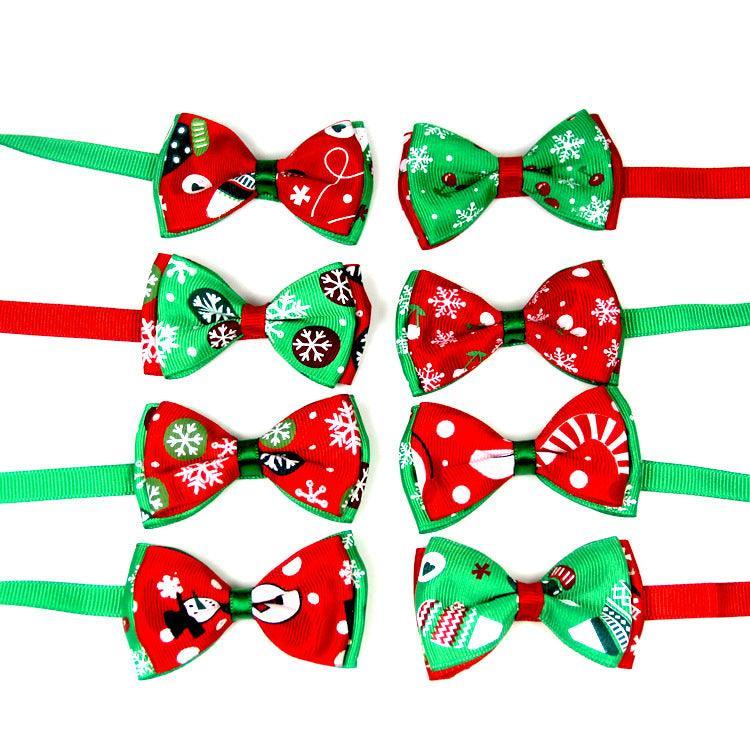 Christmas Pet Bow Ties - Festive Handmade Accessories For Dogs And Cats