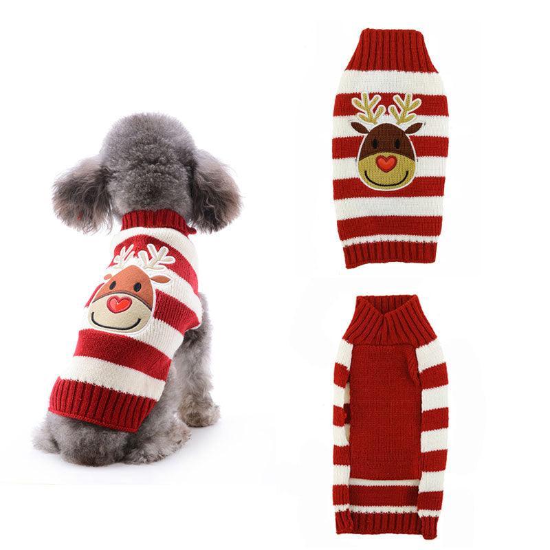 Christmas Pompom Festive Dog Sweater