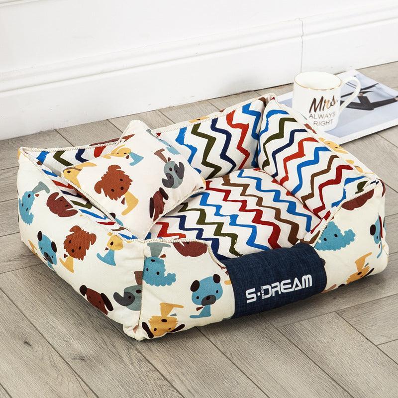 Cozy Haven: The Ultimate Removable And Washable Dog Cat Bed