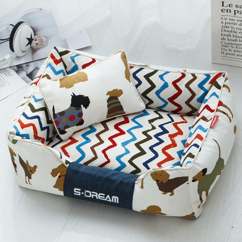 Cozy Haven: The Ultimate Removable And Washable Dog Cat Bed