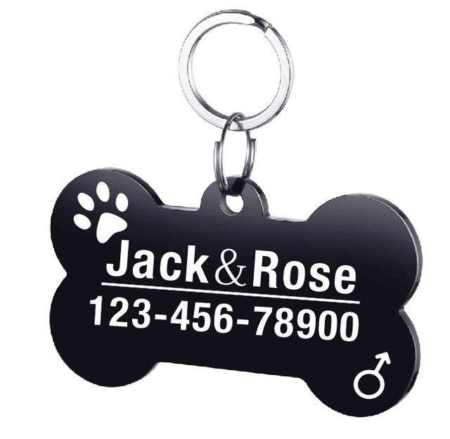 Custom Engraved Stainless Steel Pet Id Tag