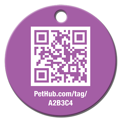 PetHub QR Pet ID Tag – Classic Aluminum